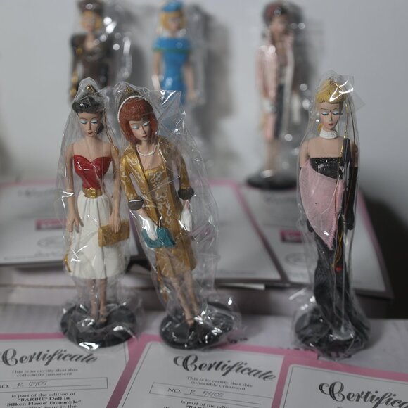 1995 Ashton-Drake Barbie Classic Ornaments Set of 12 with COAs - Picture 4 of 7